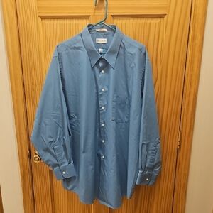 Van Heusen Blue Dress Shirt Classic Button-Down